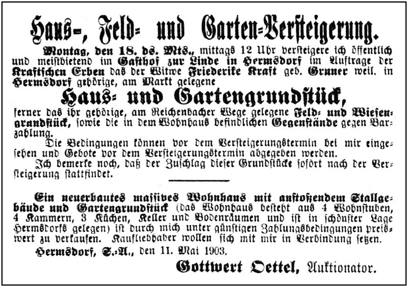 1903-05-18 Hdf Versteigerung Kraft